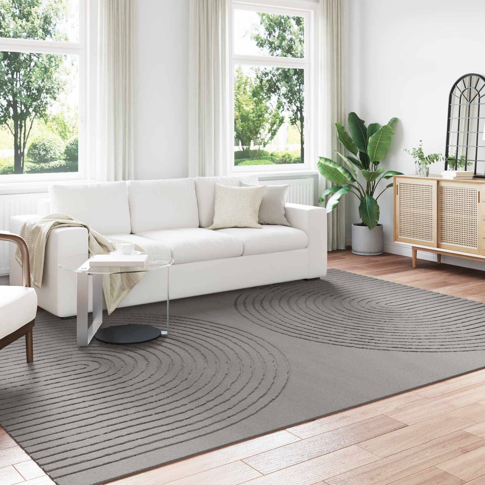 vidaXL Area Rugs Rectangular Huarte Grey 280 x 200 cm Grey