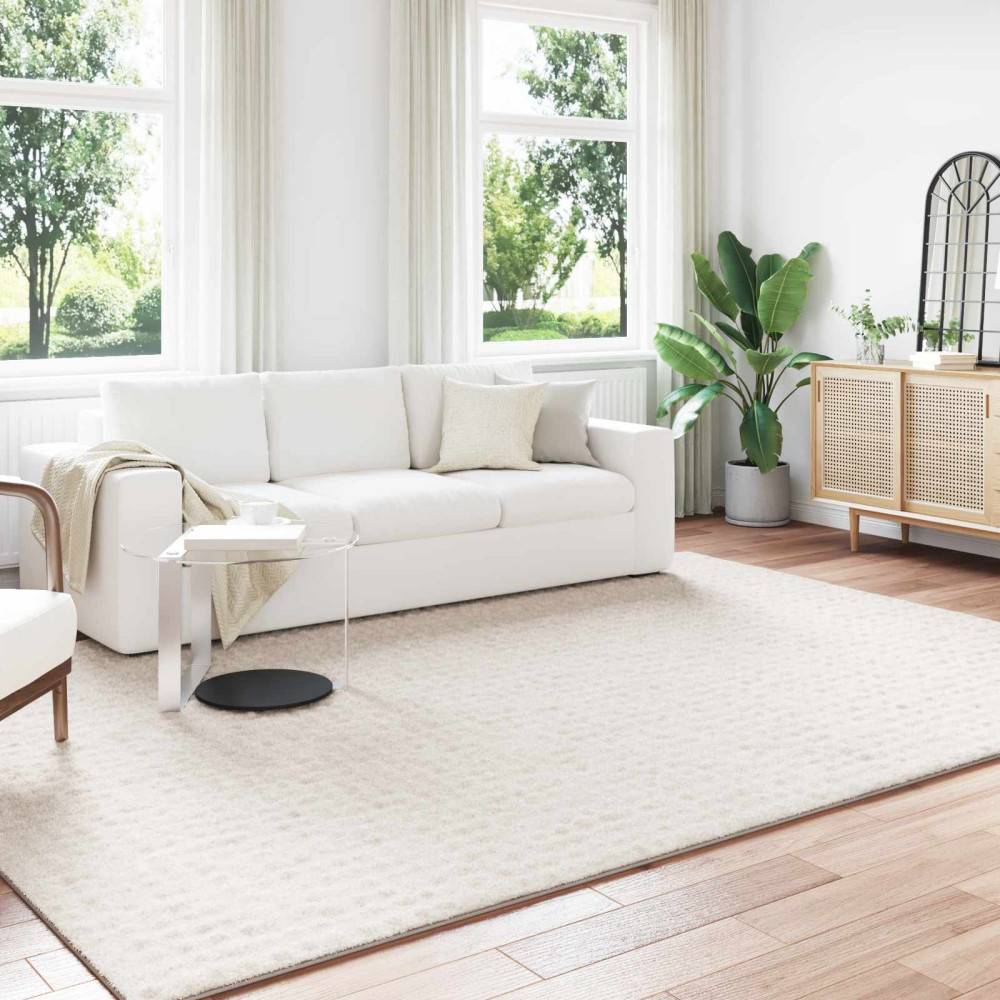 vidaXL Area Rugs Rectangular Huarte Cream 280 x 200 cm Beige
