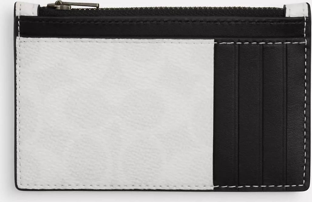 Zip card case Coach Outlet Zip Card Case - Signature/Multi