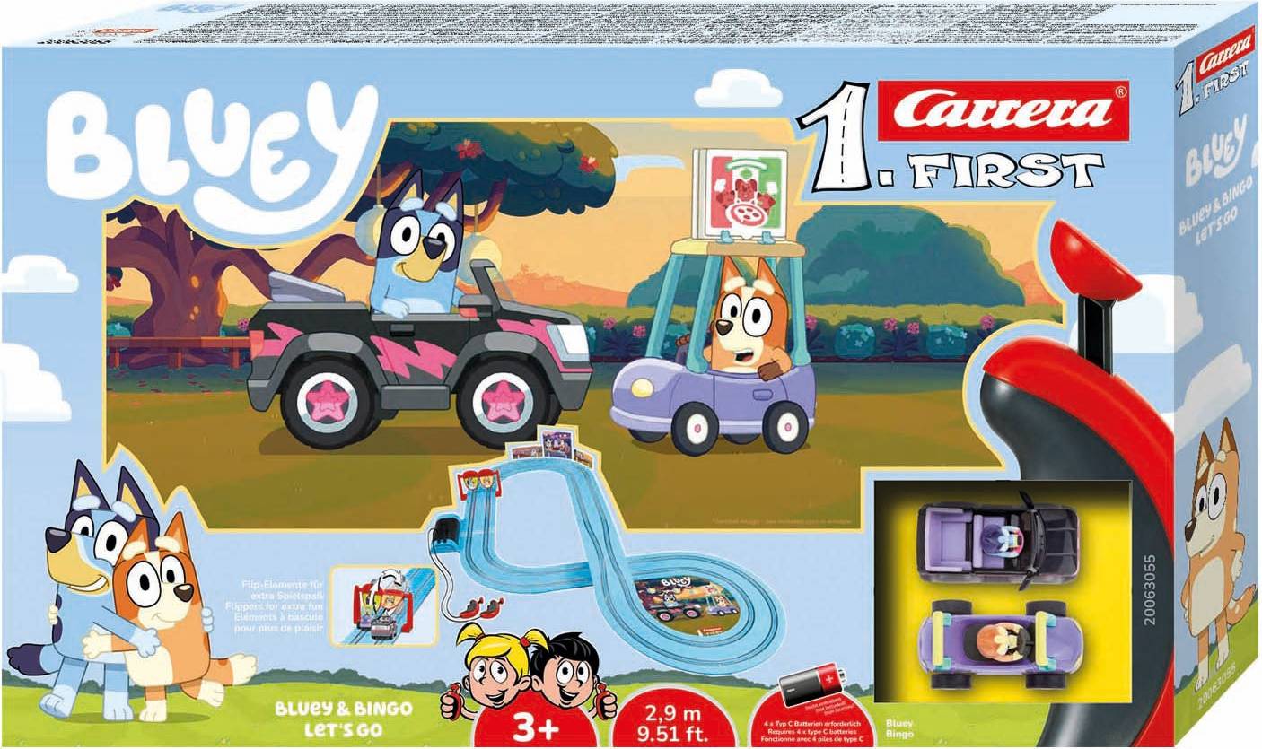 Carrera paw patrol Carrera First Slot Racing Track Bluey