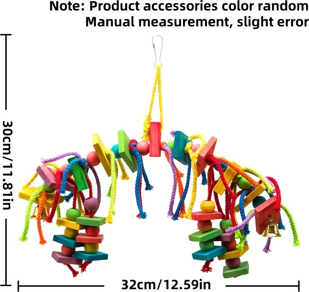 Temu Parrot Colorful Random Chewing Toy