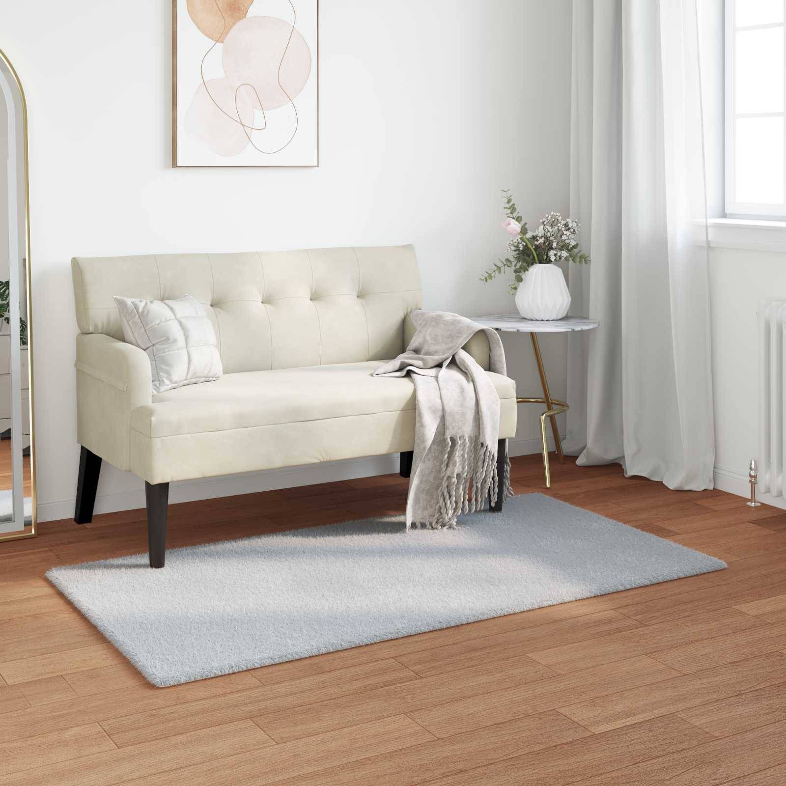 vidaXL Faux Rabbit Fur Rug Olite 60 x 110 cm Grey