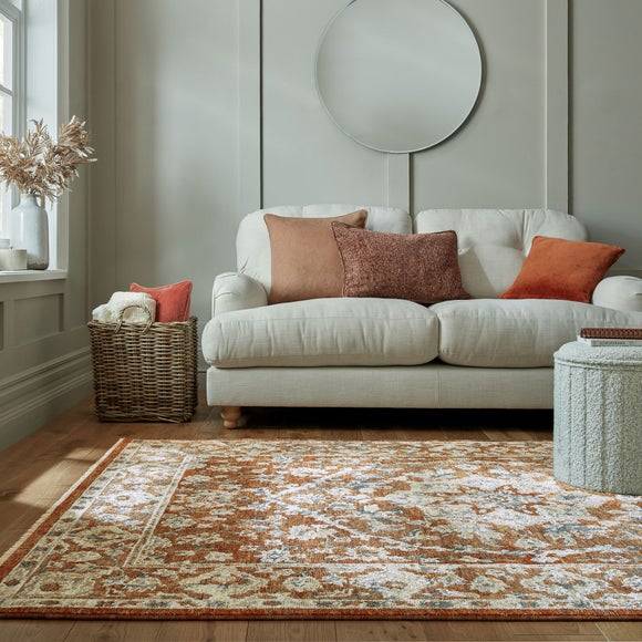 Dunelm Marisa Traditional Rug Brown