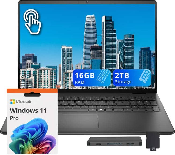 I core 7 touchscreen laptop Dell 16 Inch FHD Touchscreen Laptop Intel Core 7
