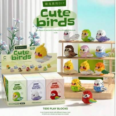 Shein Mini Parrot Building Blocks Set