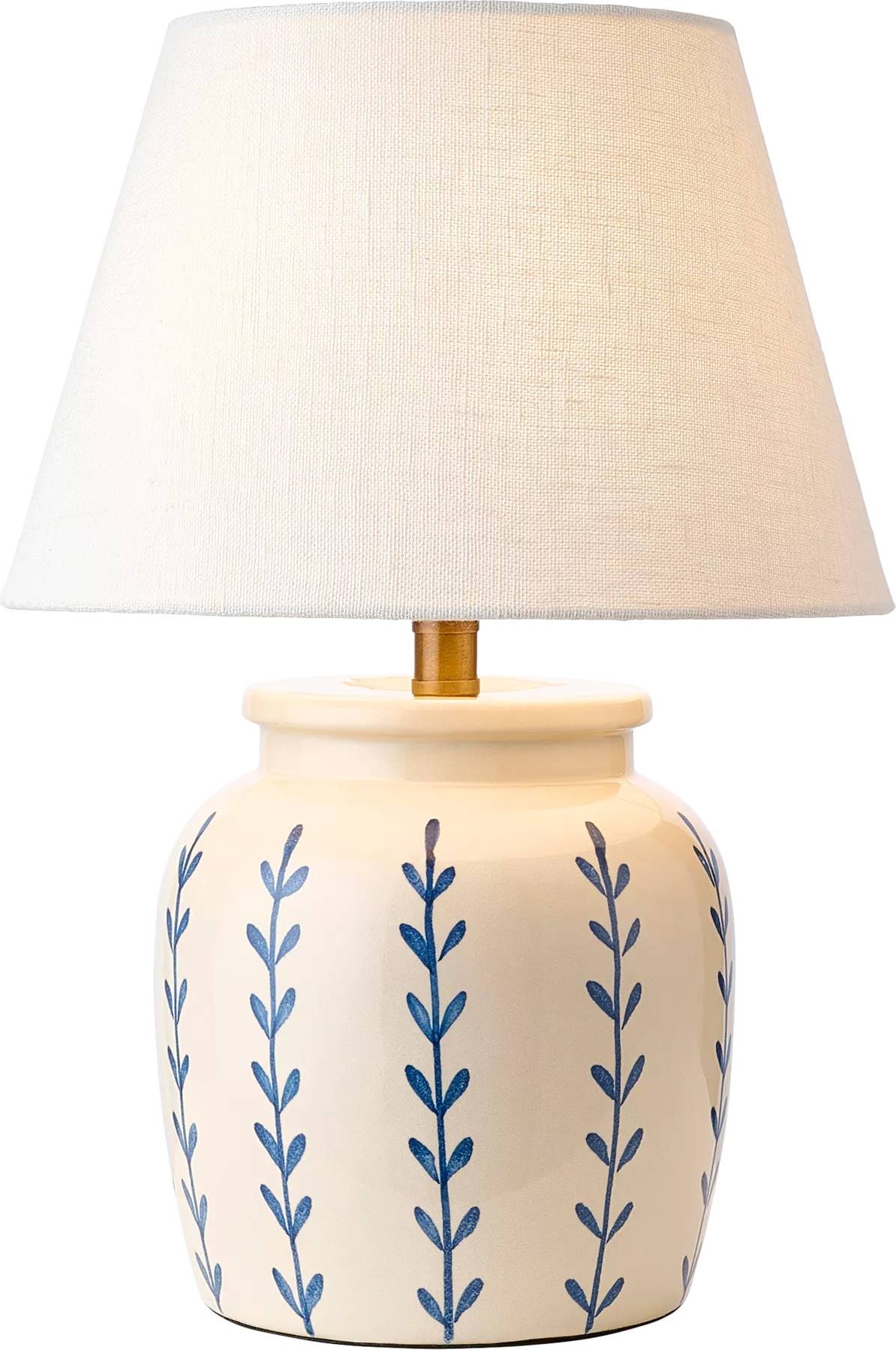 John Lewis Roccella Hand Painted Ceramic Base Table Lamp