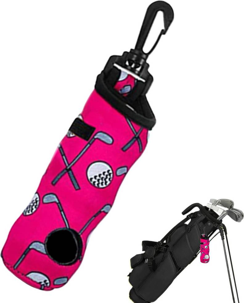 Golf Ball Storage Bag With Keychains