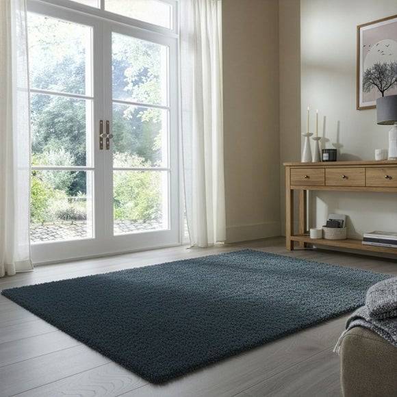 Washable rugs Dunelm Snuggle Washable Rug Black