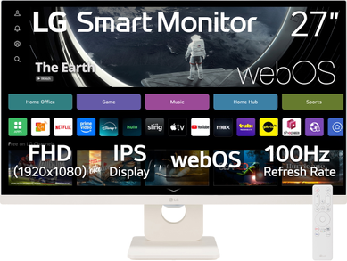 Monitor 27 LG 27 FHD IPS Smart Monitor With WebOS
