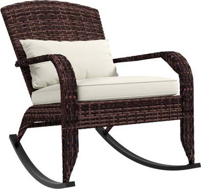 Lark manor Lark Manor Outdoor Wicker Adirondack Rocking Chair
