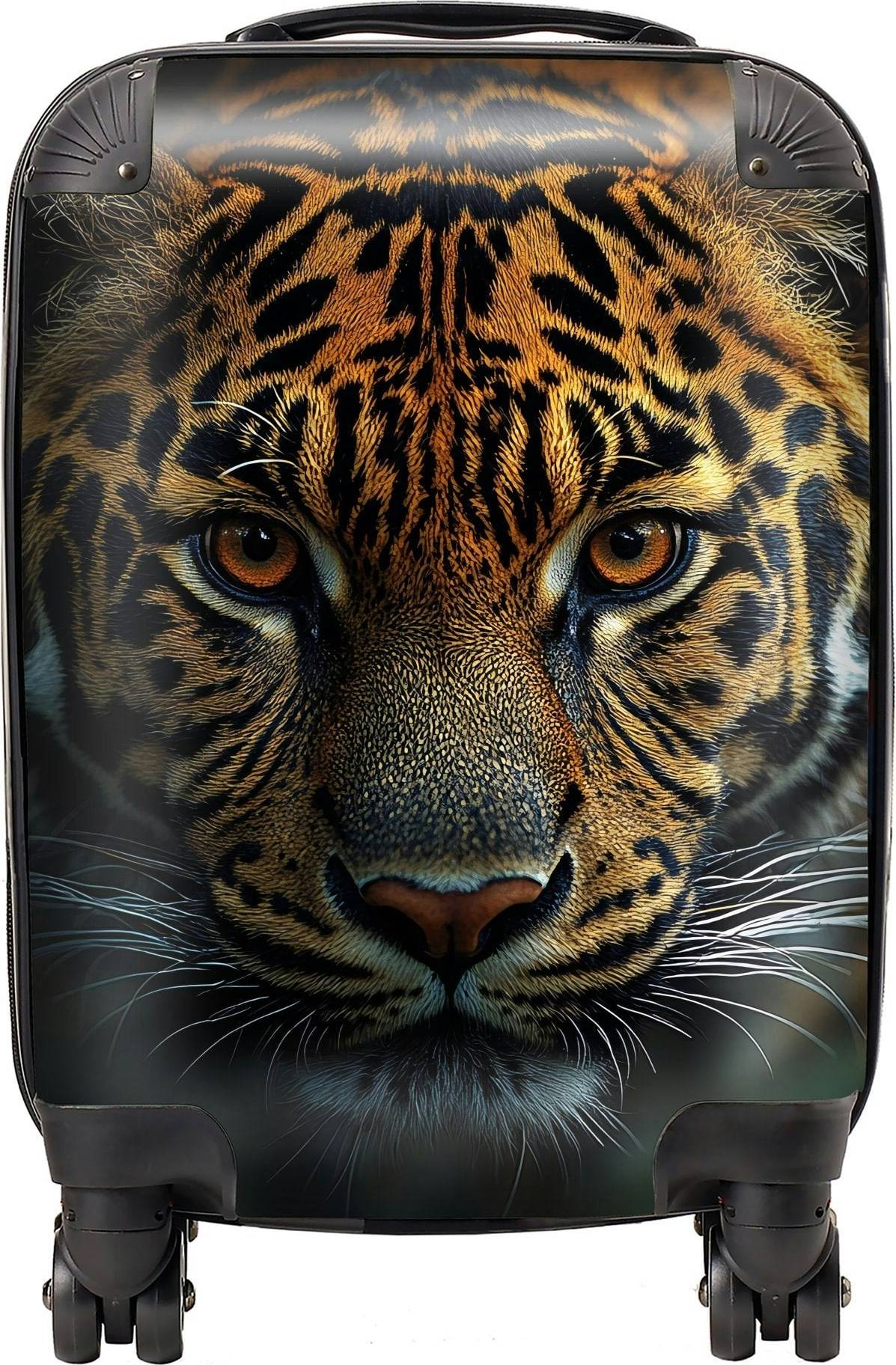 Warren Reed Finn Wilder Leopard Suitcase Small