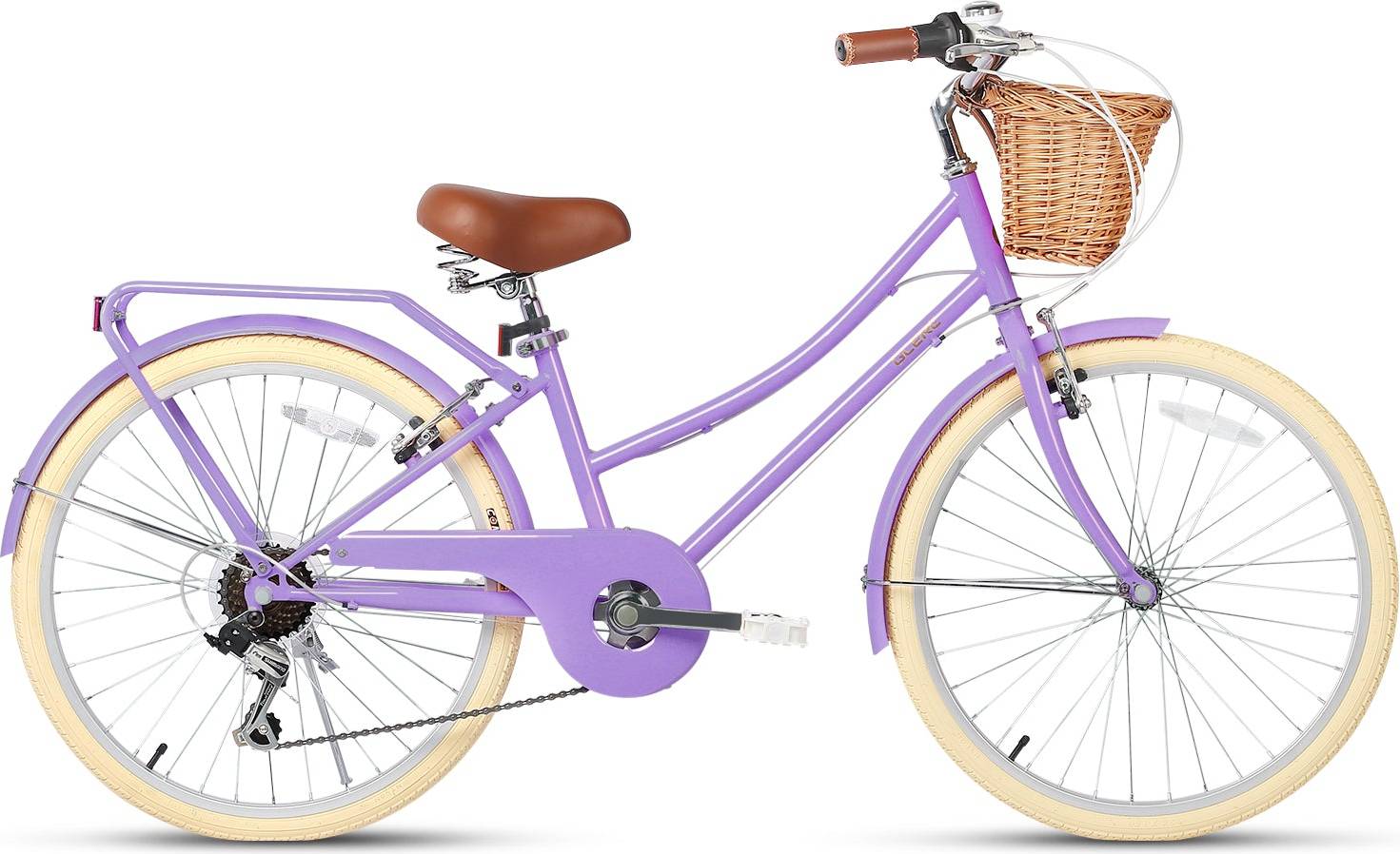 Glerc Missy With-Rear-Rack Purple Kids Bike