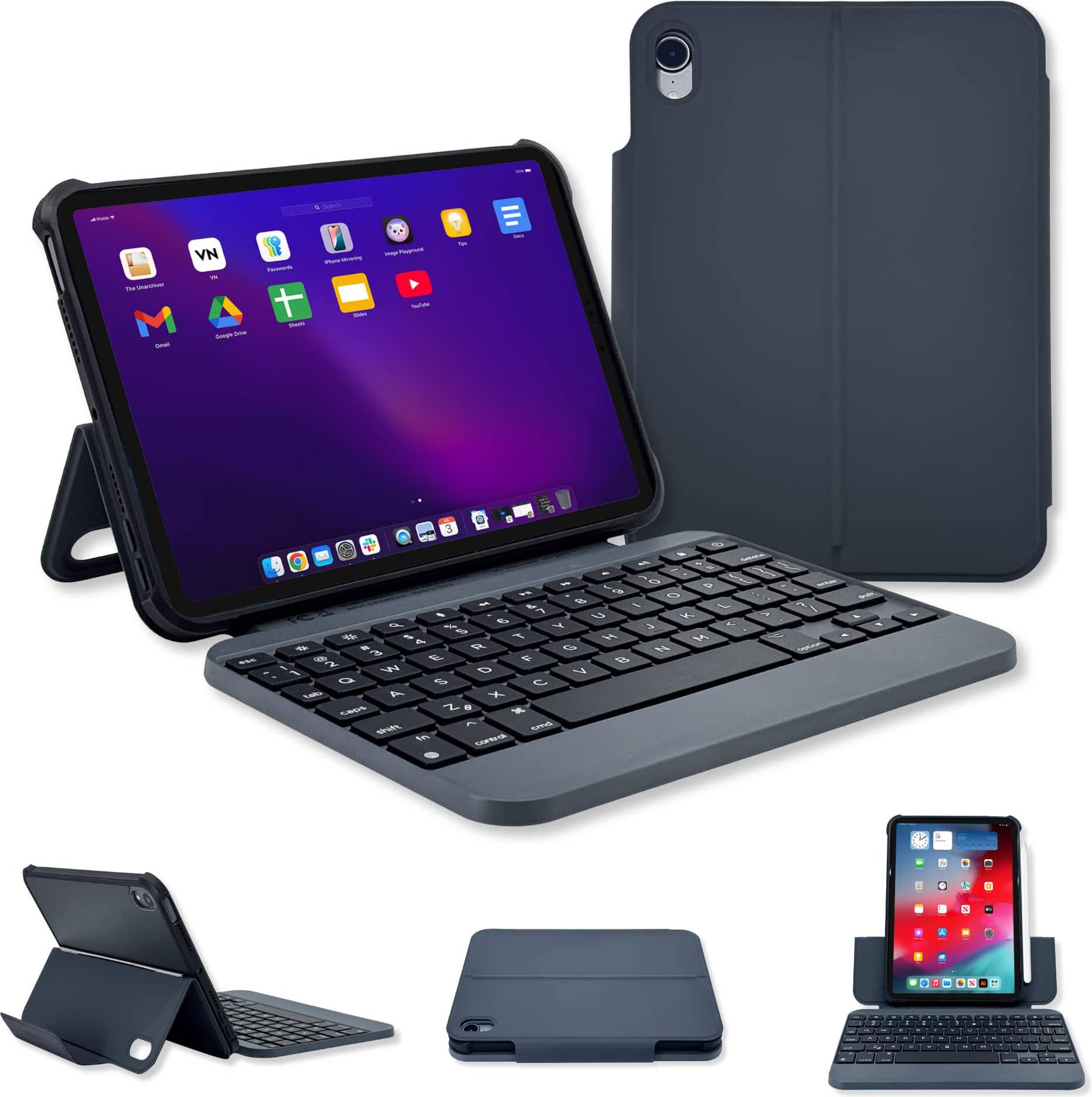 Ipad cases with keyboard Macally Lightweight iPad Mini Keyboard Case