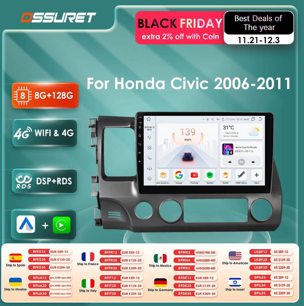 Android auto Hizpo 2DIN Android Auto Car Intelligent System