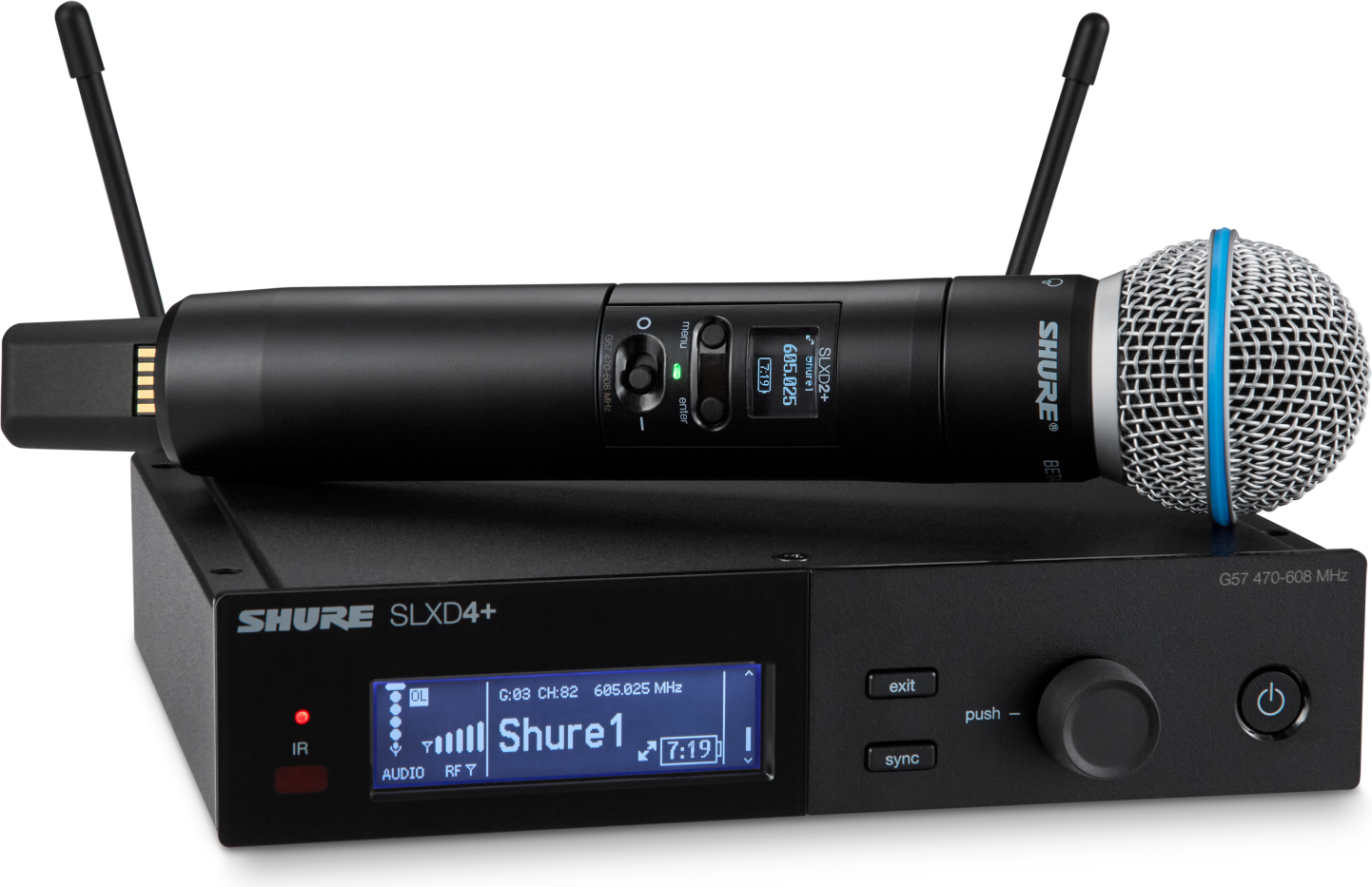 Handheld Shure SLXD24+ Handheld System