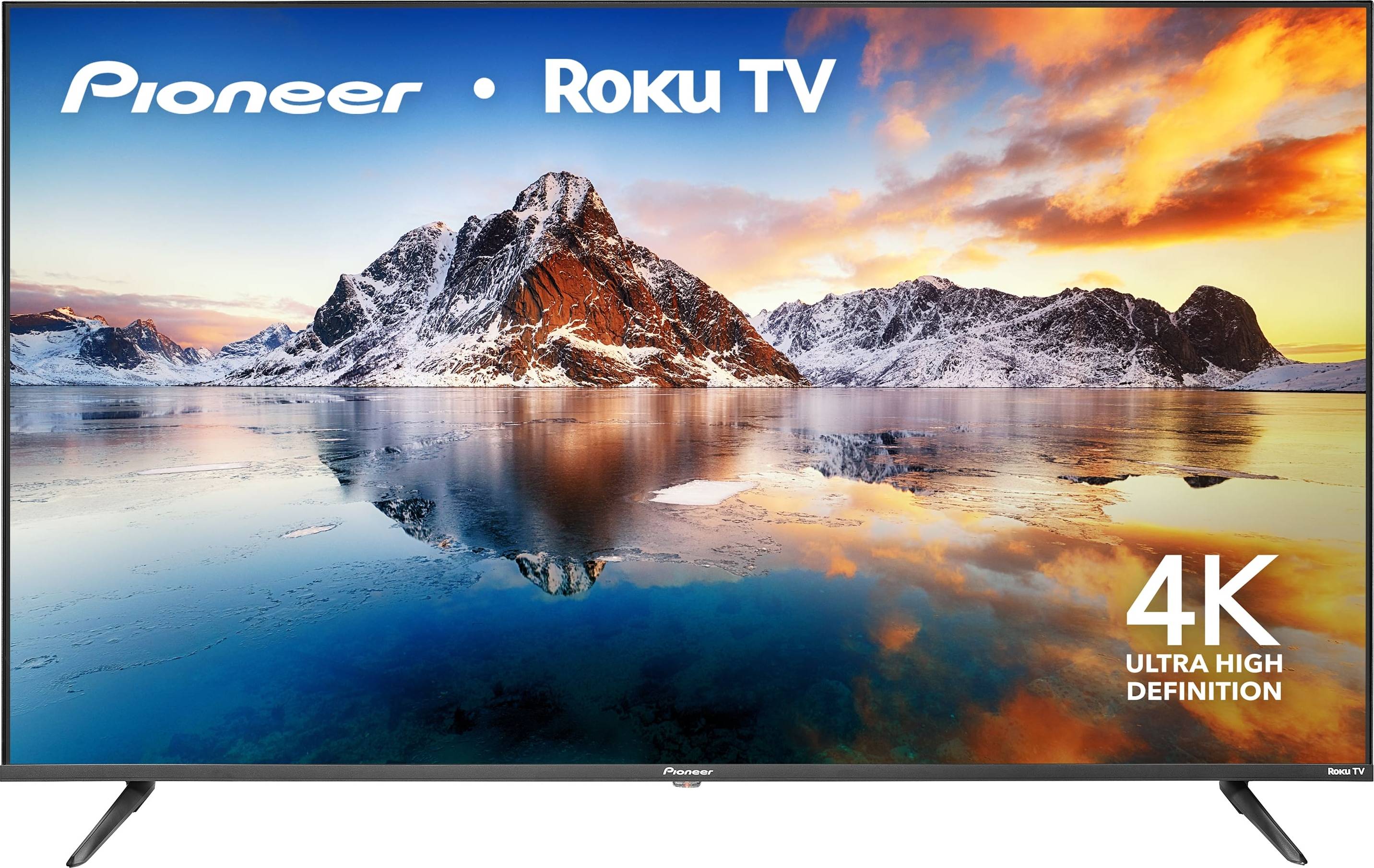 4k roku tv Pioneer 55 Inch Class LED 4K UHD Smart Roku TV