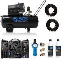 SGS 100 Litre Direct Drive Air Compressor Kit