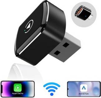 Mini M26 2-in-1 Wireless CarPlay Android Auto Adapter