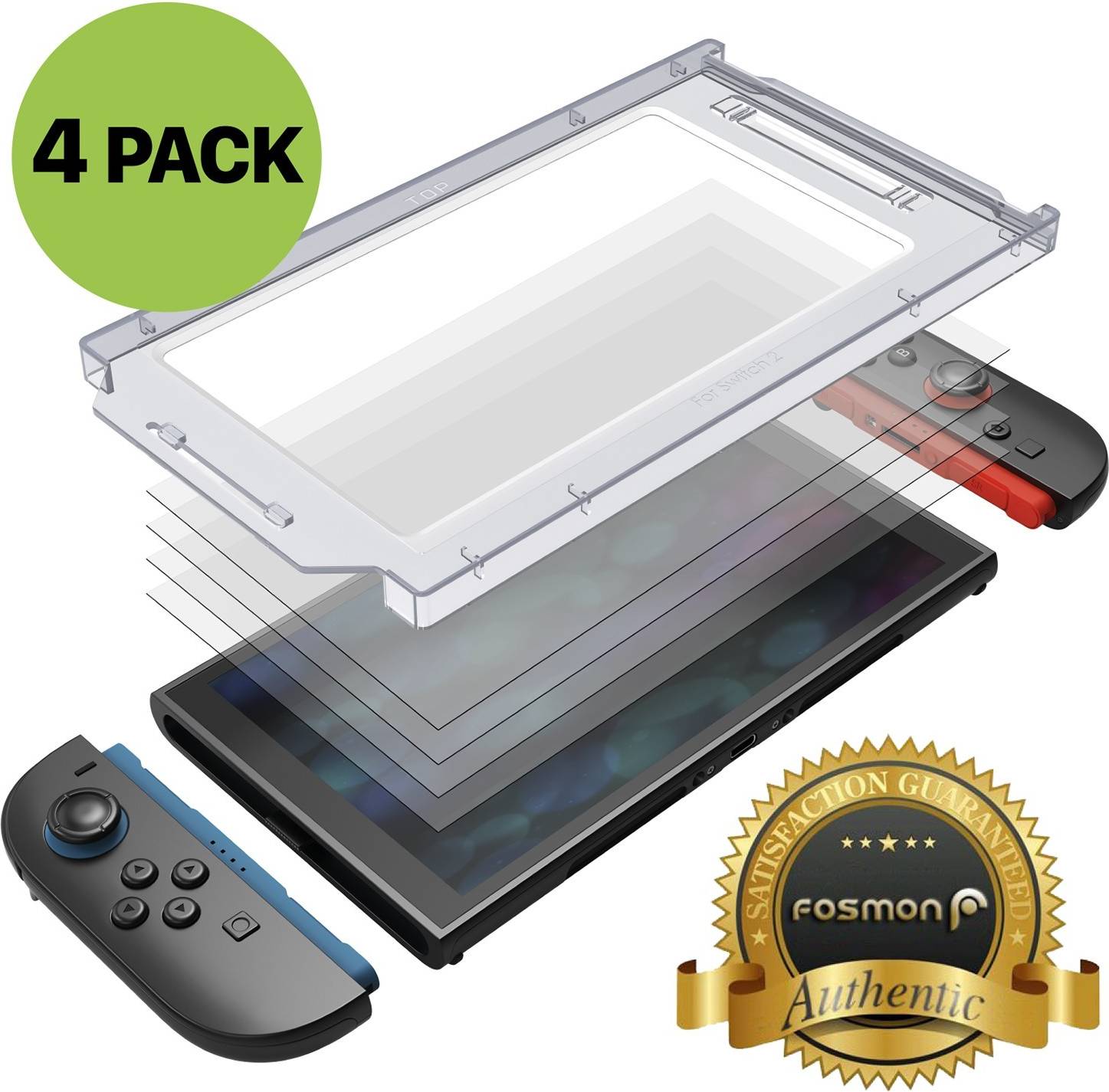 4 Pack Tempered Glass Screen Protector Kit