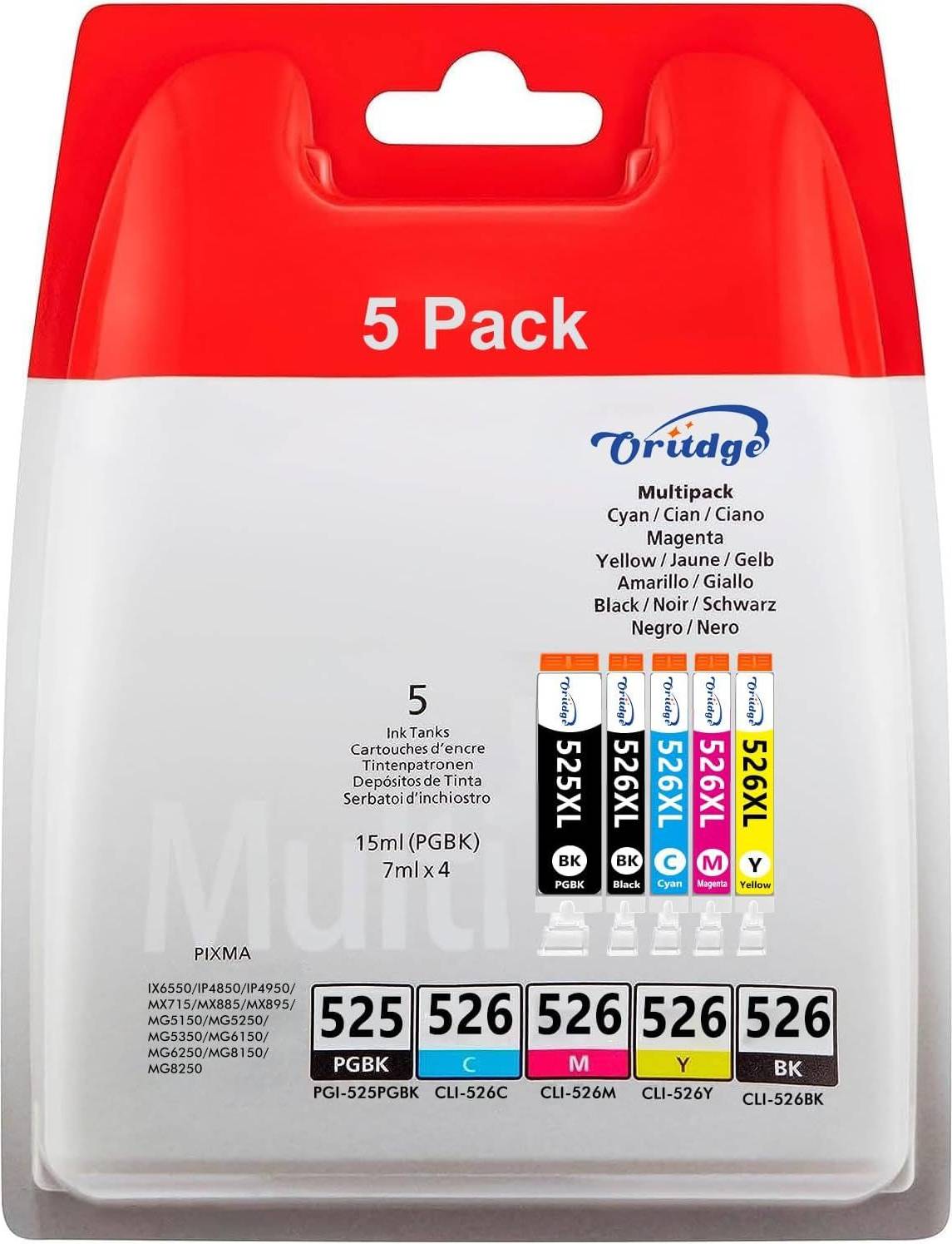 Generique Compatible Ink Cartridges Replacement Canon 525 526