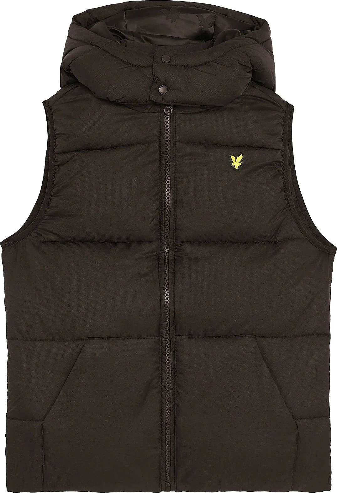Lyle & Scott Ripstop Quilted Gilet Brun