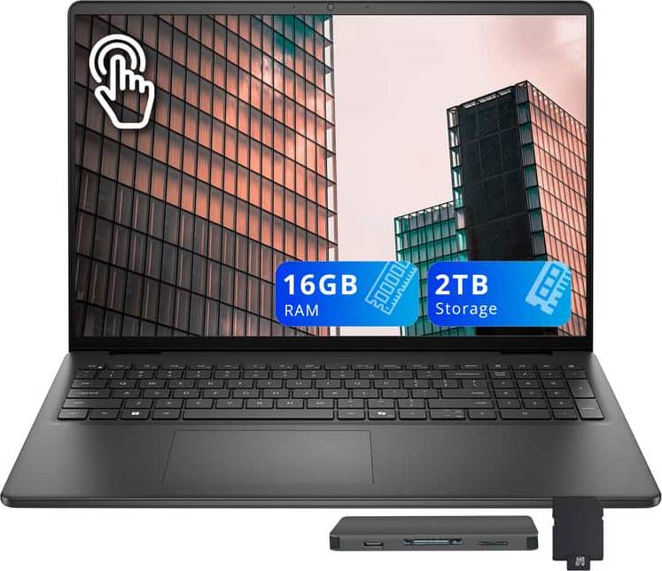 I core 7 touchscreen laptop Dell 16 Inch FHD Touchscreen Laptop Intel Core 7