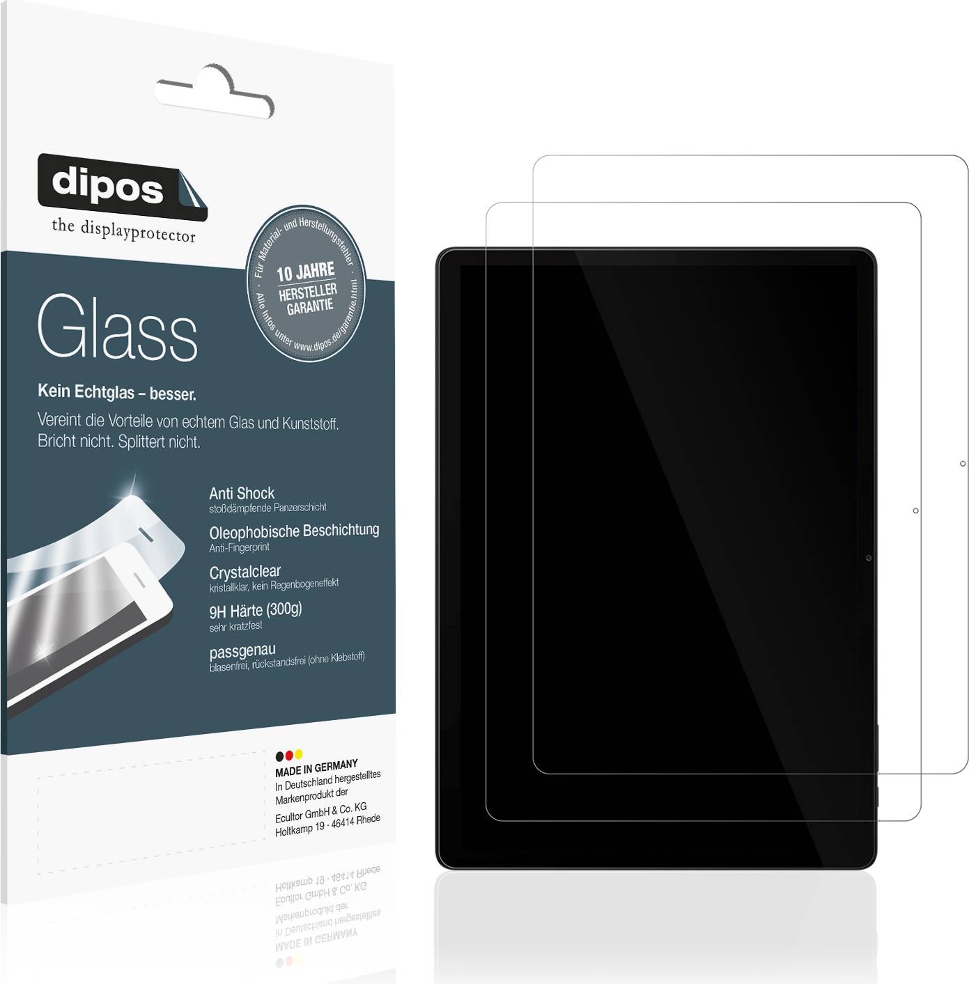 Dipos Screen Protector Doogee Tab 3 Max 9h