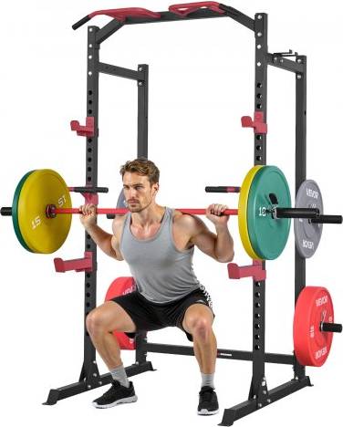 Power rack VEVOR Power Cage Power Rack Multifunktionelt Quatstativ