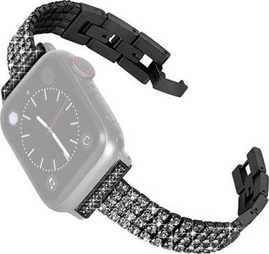 Apple Watch 45mm Rhinestone Four Row Décor