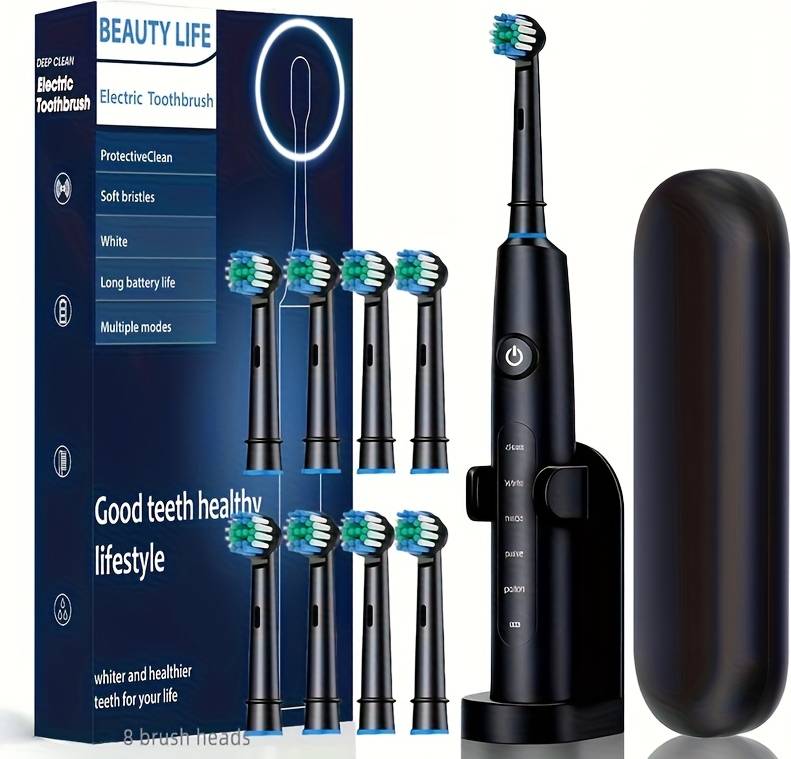 Adult Rotating Electric Toothbrush Gift Set