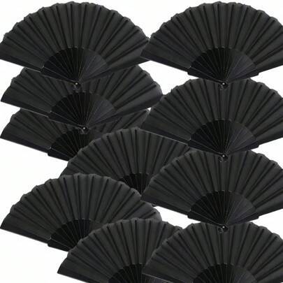 Shein Solid Color Foldable Hand Held Fan