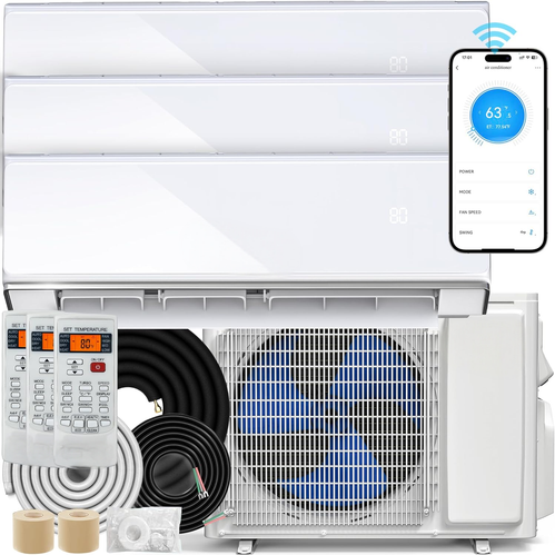 Split system air conditioner TAUS 3-Zone Ductless Mini-Split Hvac System