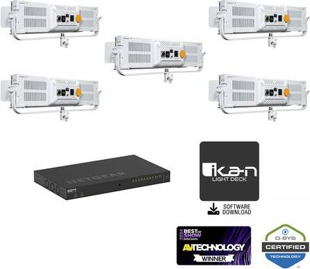 Ikan Lbx8-Poe Bi-Color Led Light Panel Kit