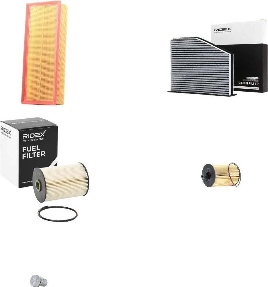 Ridex Filter Set Oil Drain Plug Pre-Filter