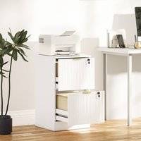 Homcom Filing Cabinet 2 Drawers - White