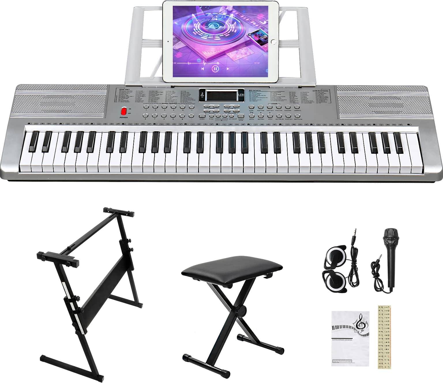 Winado 61 Key Keyboard Piano Set