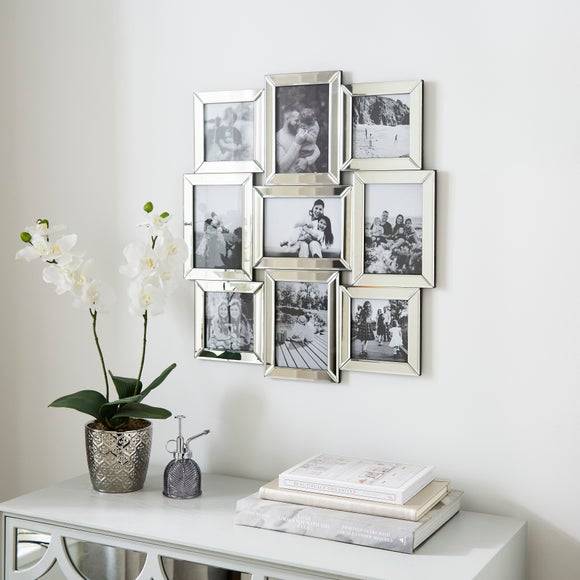 Dunelm Silver Mirrored Multi Photo Frame