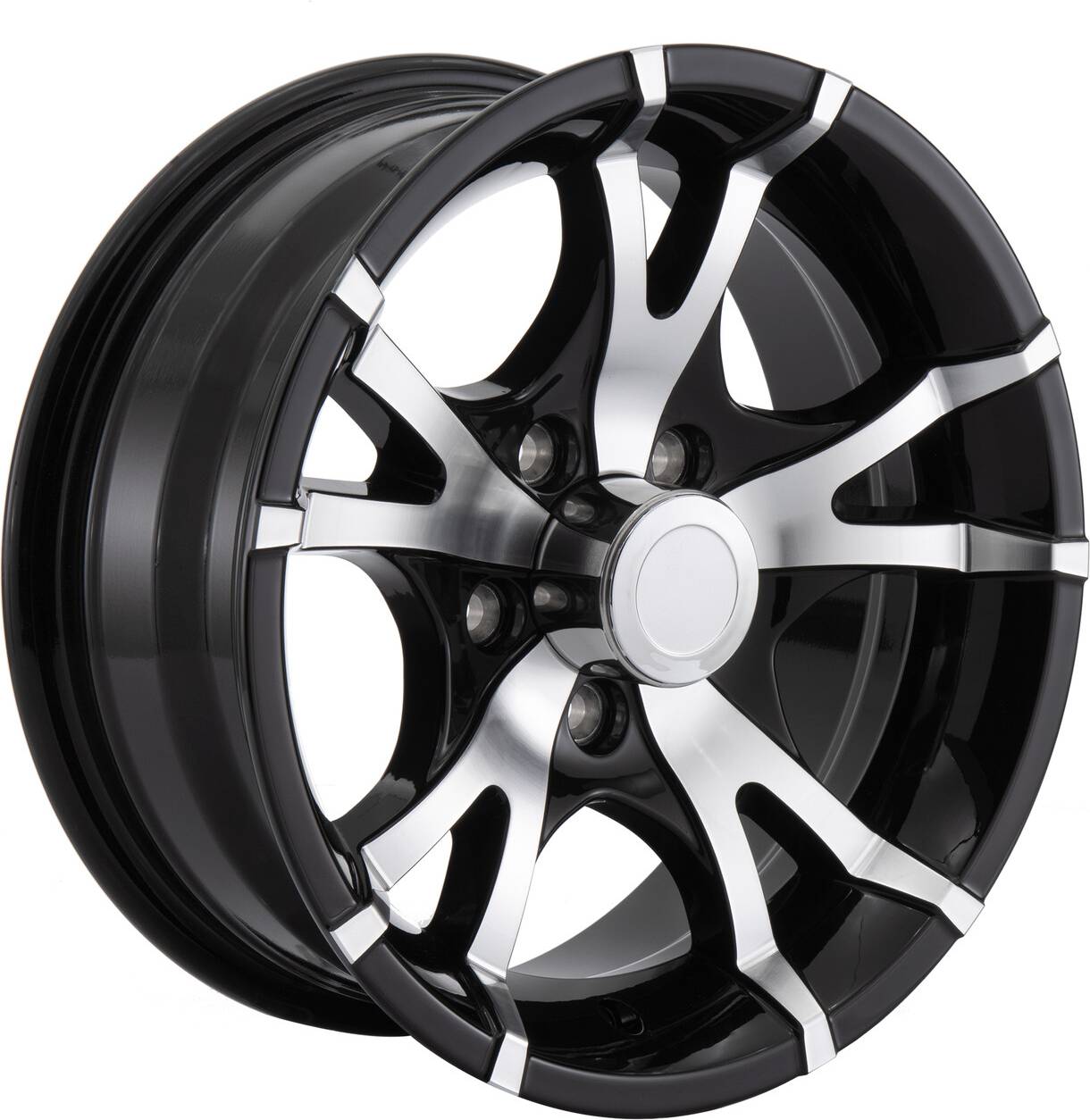 RecPro Trailer Rim Wheel Aluminum Black Machine