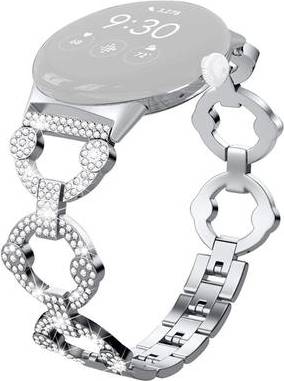 Google Pixel Watch Rhinestone Décor Strap Silver