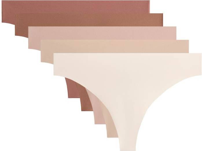 Polyamide Blend Invisible Thongs - Neutral