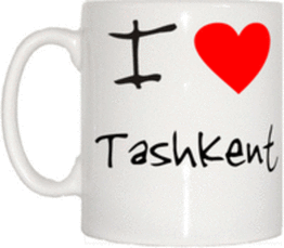 TeeTreeDesigns I Love Heart Tashkent Mug