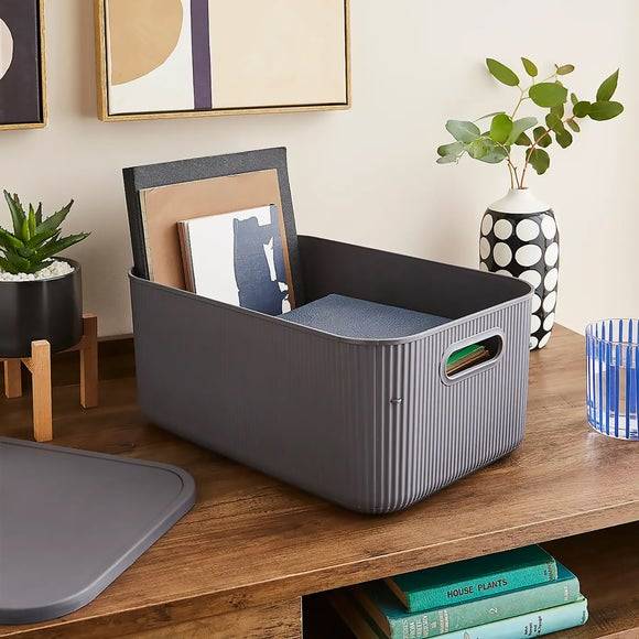 Dunelm Ribbed Storage Box & Basket