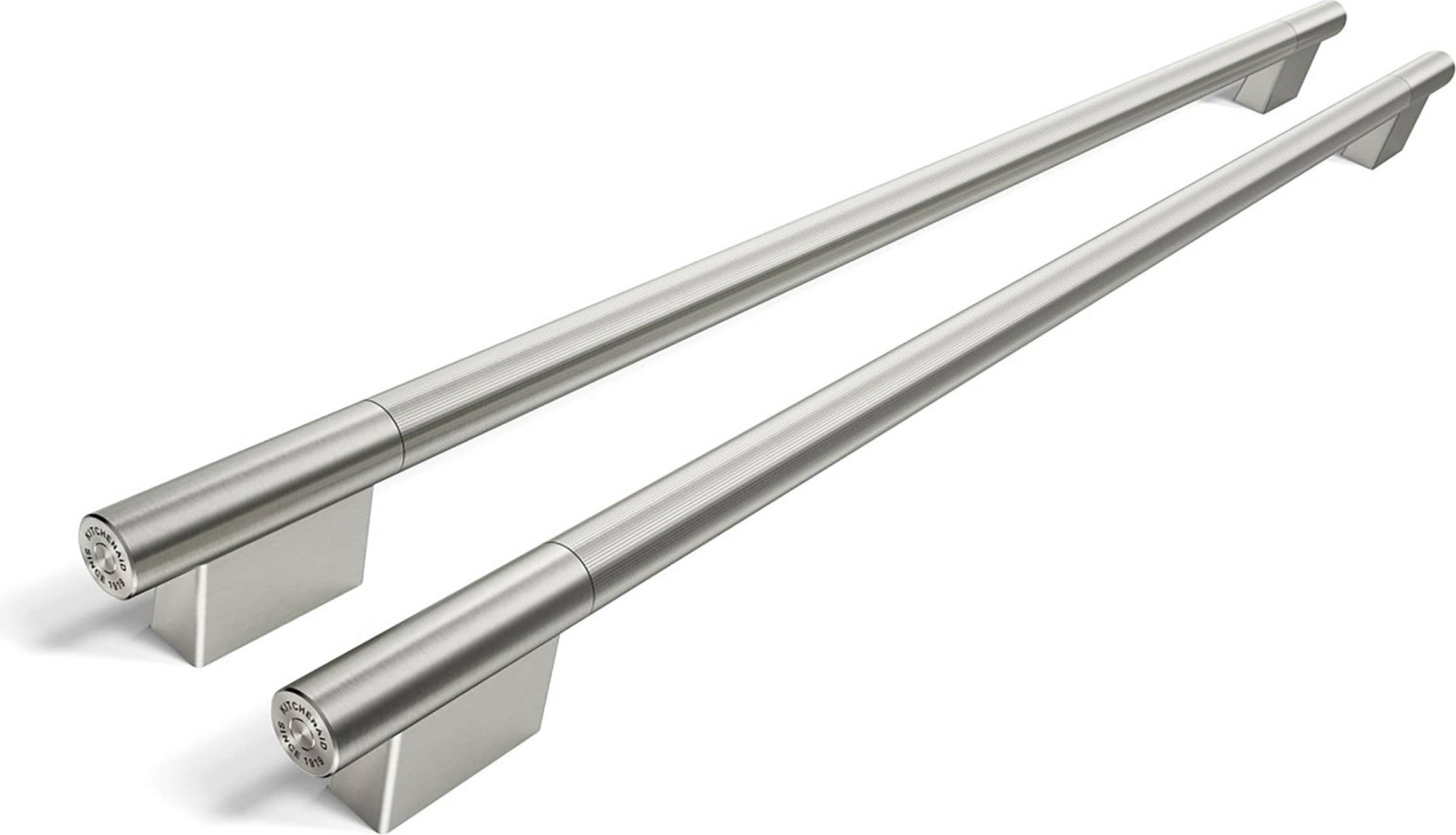White side by side refrigerator KitchenAid Stainless Steel Handle Hardware Accessory Kit