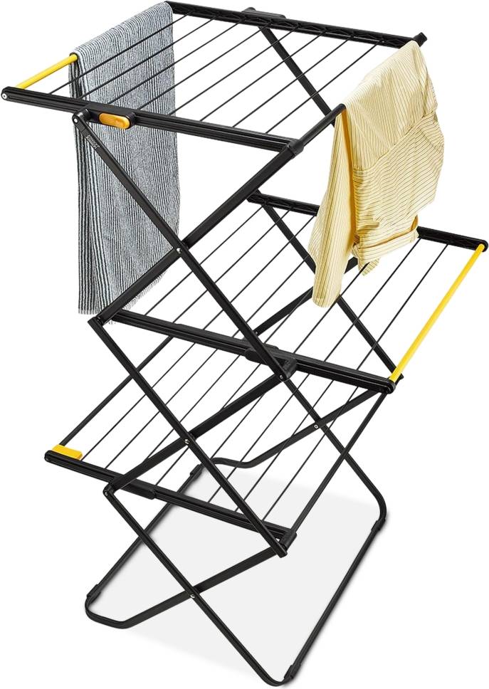 Joseph Joseph Airframe Clothes Drying Rack Long Garment Hanging Rails - Black