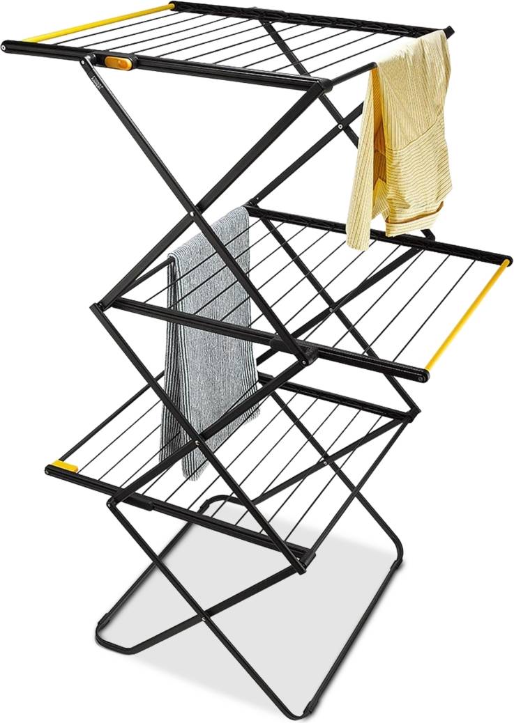 Joseph Joseph Airframe Max Clothes Drying Rack Long Garment Hanging Rails - Black