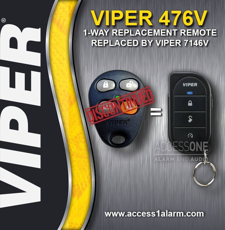 Viper 7146V 4-Button 1-Way Remote Control
