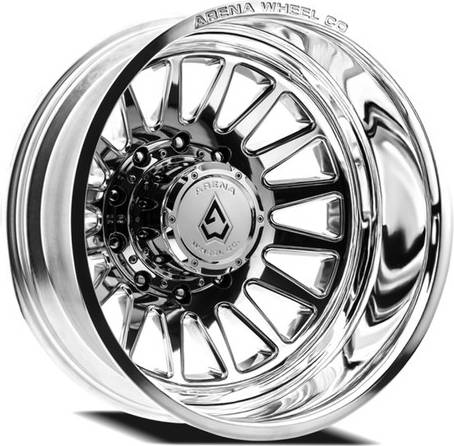 Arena Dually Rival Rear Milled Polished Wheel
