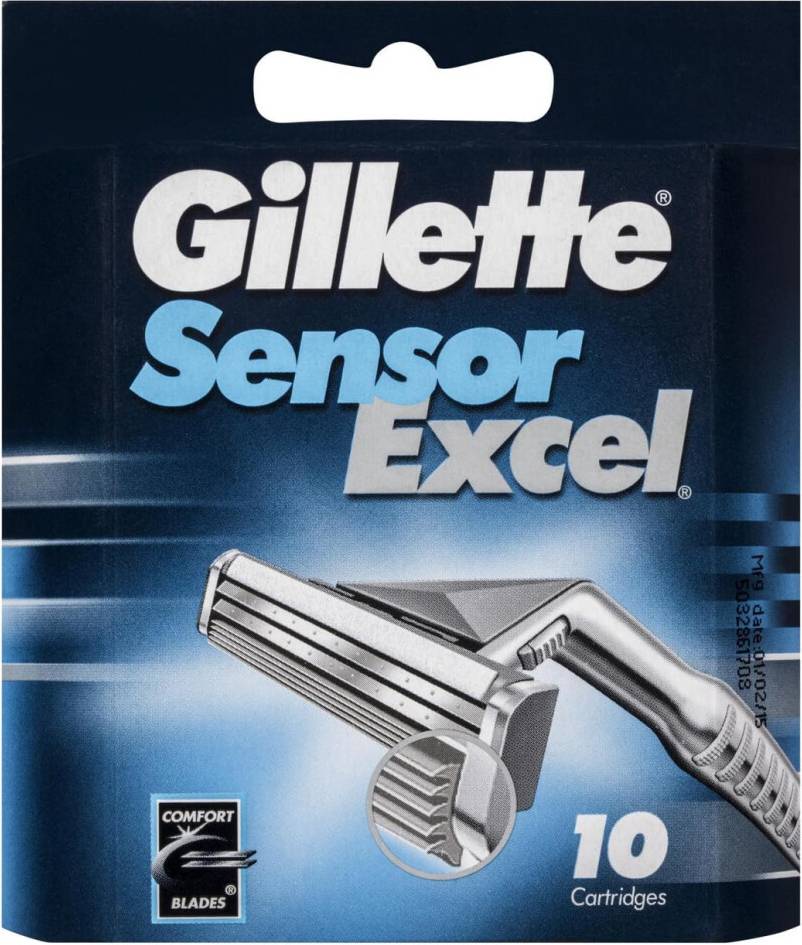 Gillette Sensor Excel 5 Blade Razor Blades 10 Packs