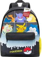Pokémon Backpack Pikachu Rucksack School Bag Zipped Pockets - Multicolor