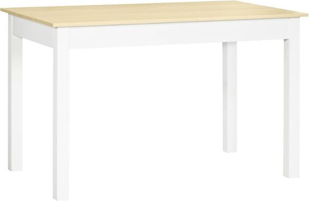 Homcom For Kitchen Table With Thick Legs Dining Table